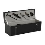 Wijn Accessoires Set Home ESPRIT - Zwart/Grijs Leer, Verzenden, Nieuw