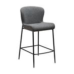 *WOONWINKEL* Dan-Form Glam Counter Barstoel Boucle Grijs, Huis en Inrichting, Barkrukken, Verzenden, Nieuw