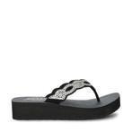 Skechers Vinyasa slippers voor dames in het Zwart, Slippers, Skechers, Verzenden, Zwart