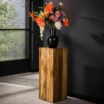 *WOONWINKEL* Plantenzuil Teak Hout 85 Cm, Huis en Inrichting, Woonaccessoires | Zuilen en Pilaren, Nieuw, Verzenden