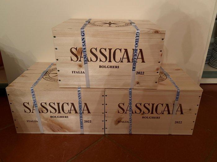 2022 Tenuta San Guido, Sassicaia - Bolgheri DOC - 18 Flessen, Verzamelen, Wijnen