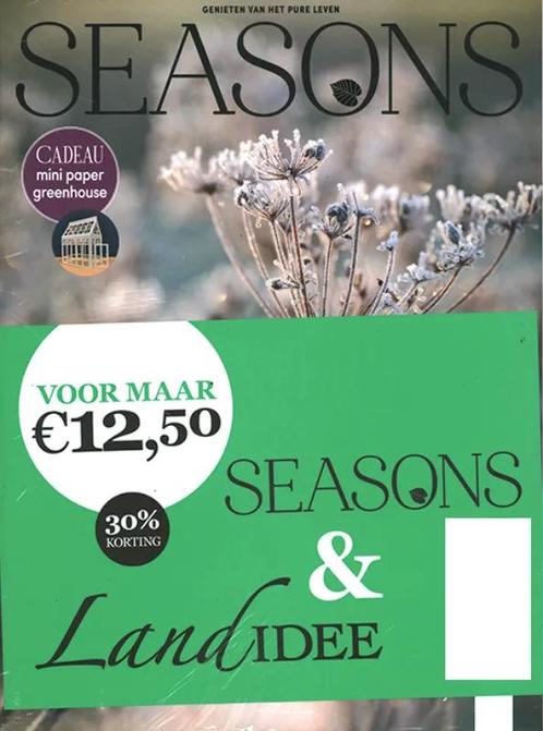 Pakket Seasons + Landidee - 02 2024, Boeken, Tijdschriften en Kranten, Sport en Vrije tijd, Nieuw, Verzenden