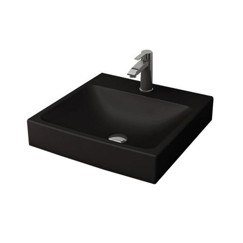 Wastafel BWS Bocchi Scala Arch 48,5x48cm Mat Zwart Met, Doe-het-zelf en Verbouw, Sanitair, Overige typen, Nieuw, Ophalen of Verzenden