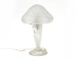 Een persglazen tafellamp, Art Déco, Frankrijk