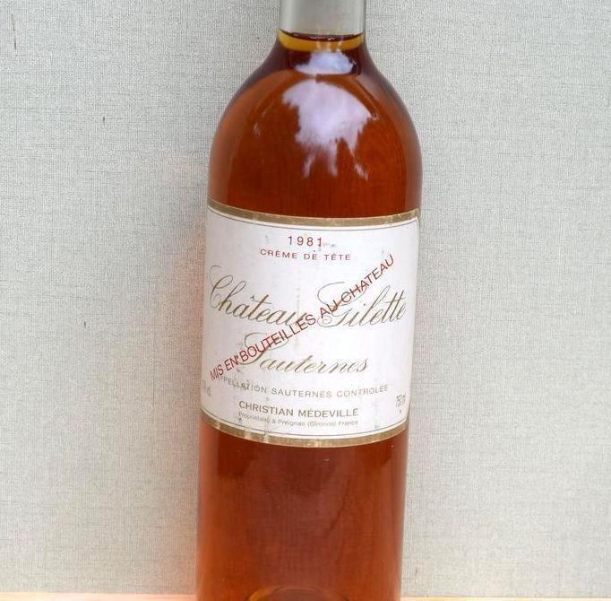 1981 Château Gilette, Crème de tête - Sauternes - 1 Fles, Verzamelen, Wijnen