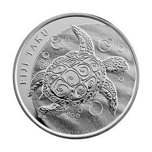 Fiji Schildpad 1 oz 2013, Postzegels en Munten, Munten | Oceanië, Losse munt, Zilver, Verzenden