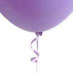 Ballon Snelsluiters Paars met Lint 100st, Nieuw, Verzenden