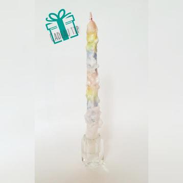 Druipkaars gekleurd / drip candle beschikbaar voor biedingen