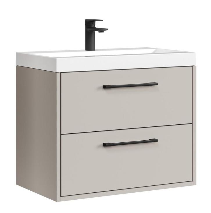 Badkamermeubel Florence 60cm Cashmere Badmeubel met wastafel, Huis en Inrichting, Badkamer | Badkamermeubels, Nieuw, Wastafelkast