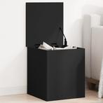 vidaXL Opbergbox 40x42x46 cm bewerkt hout zwart, Verzenden, Nieuw