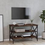 vidaXL Tv-meubel 80x40x50 cm bewerkt hout gerookt, Verzenden, Nieuw