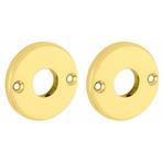 Set van twee krukrozetten Facet messing gelakt, Verzenden, Nieuw