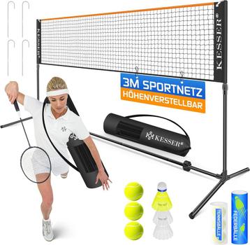 KESSER® Badmintonnet, tennisnet, 3-voudig, in hoogte verstel beschikbaar voor biedingen