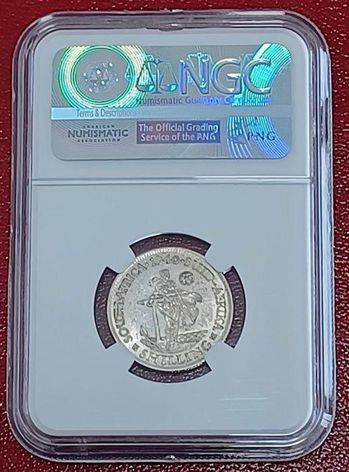 Zuid-Afrika. 1 Shilling 1940 NGC XF45 KING GEORGE VI 80%, Postzegels en Munten, Munten | Europa | Niet-Euromunten