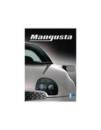 1999 QVALE DE TOMASO MANGUSTA BROCHURE PROSPEKT, Nieuw, Author
