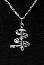 Zilveren Esculaap ketting hanger - vlak, Sieraden, Tassen en Uiterlijk, Verzenden, Nieuw