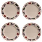 Boerenbont plat Lunchbord 24cm set van 4 stuks (Huishouden), Huis en Inrichting, Keuken | Servies, Verzenden, Nieuw