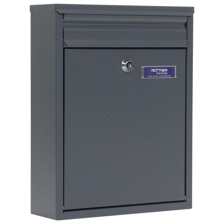 Rottner brievenbus Como antraciet, Huis en Inrichting, Woonaccessoires | Overige, Verzenden