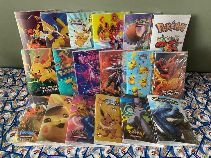 pokemon map, pokemon kaarten, bundel 25-100, Hobby en Vrije tijd, Verzamelkaartspellen | Pokémon, Boek of Catalogus, Nieuw, Foil