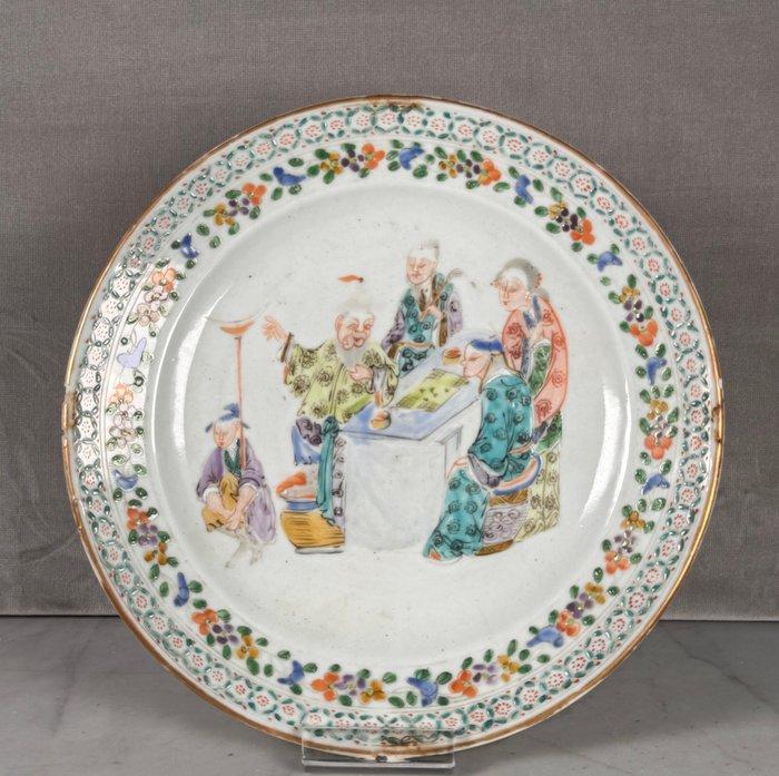 Bord - Porselein - Geplateerd, Antiek en Kunst, Antiek | Overige Antiek