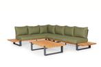 Suns Nardo loungeset 6-zits forest green links |, Tuin en Terras, Ophalen of Verzenden, Nieuw