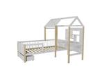 Veiling - Kinderbed Yari - Incl. Tafel en Lade - Wit / Natur, Kinderen en Baby's, Nieuw