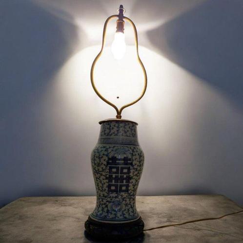 Antique Asian Design - Lamp - Verguld messing, Antiek en Kunst, Curiosa en Brocante