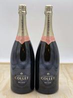 Collet, Collet Brut - Champagne Rosé - 2 Magnums (1.5L), Verzamelen, Wijnen, Nieuw