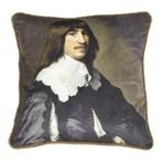 *klassiek fluweel kussen man kraag 45x45cm*, Verzenden, Nieuw