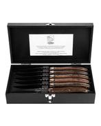 Laguiole - 6x Luxury Steak Knives - Wengé Wood - style de -