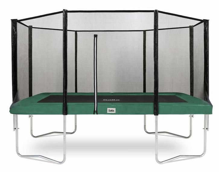 Salta rechthoekige trampoline 244 x 396 met veiligheidsnet, Kinderen en Baby's, Speelgoed | Buiten | Trampolines, Nieuw, Ophalen of Verzenden