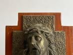 Crucifix - Brons, Hout - 1920-1930 - De marteling van, Antiek en Kunst