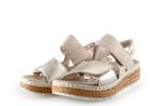 Rieker Sandalen in maat 40 Zilver | 10% korting, Kleding | Dames, Overige kleuren, Verzenden, Sandalen of Muiltjes, Zo goed als nieuw