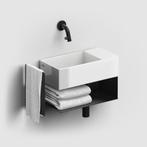 Fonteinkast Clou New Flush Rechts 21.2x44x18 cm Mat Zwart, Doe-het-zelf en Verbouw, Sanitair, Ophalen of Verzenden, Nieuw, Bad