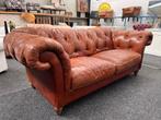 Chesterfield Maarssen Vintage Leren Chesterfield 3 Zits-bank, Ophalen, Gebruikt, CHESTERFIELD, Driepersoons