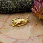 Gouden hanger van een Egyptische scarabee (Hanger of bedel), Ophalen of Verzenden, Gebruikt, Goud, Overige merken