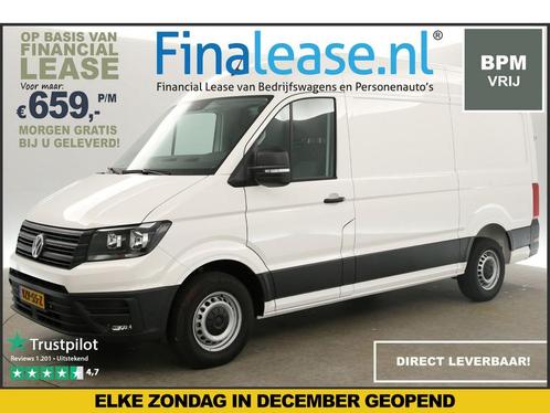 Volkswagen Crafter 30 2.0 TDI L3H3 140PK BPM Vrij PDC €605pm, Auto's, Bestelauto's, Lease, Handgeschakeld, Diesel, Wit, Volkswagen