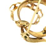 Vintage gouden abstracte broche (vintage broche, geelgoud), Sieraden, Tassen en Uiterlijk, Broches, Ophalen of Verzenden, Gebruikt