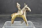 Beeld, Statue of a horseman - 19th century - 8.7 cm - Brons