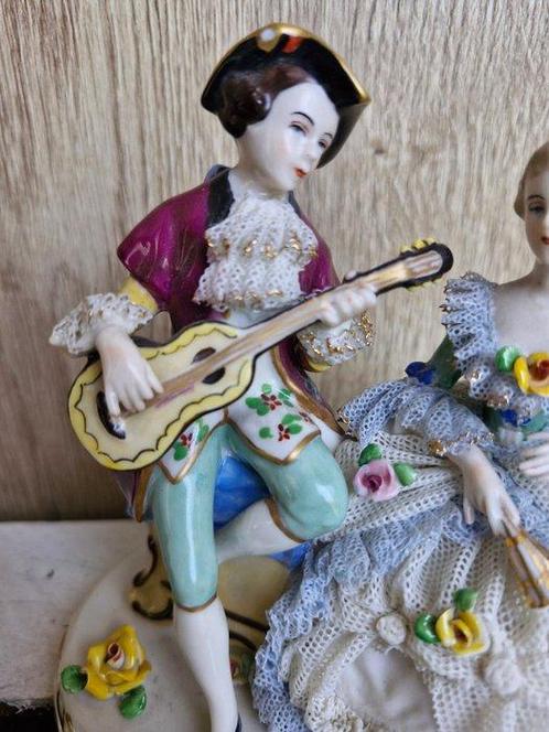 Porzellanfabrik F. Wessel - Beeldje - Romantisch Koppel -, Antiek en Kunst, Antiek | Glas en Kristal