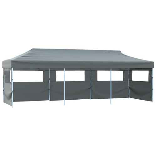 vidaXL Vouwtent pop-up met 5 zijwanden 3x9 m antraciet, Tuin en Terras, Partytenten, Nieuw, Verzenden