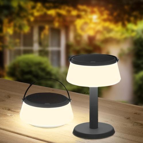 Solar tafellamp Malmo| Warm wit licht, Tuin en Terras, Buitenverlichting, Led, Licht-donker-sensor, Zonne-energie, Minder dan 50 watt
