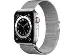Apple Watch Series 6 GPS + Cell 44mm Sil. Steel Silver, Verzenden, Zo goed als nieuw