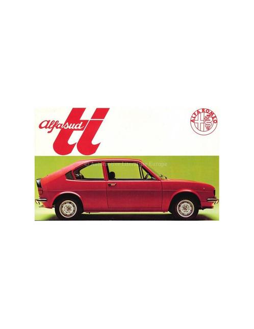 1975 ALFA ROMEO ALFASUD TI BROCHURE NEDERLANDS, Boeken, Auto's | Folders en Tijdschriften, Alfa Romeo