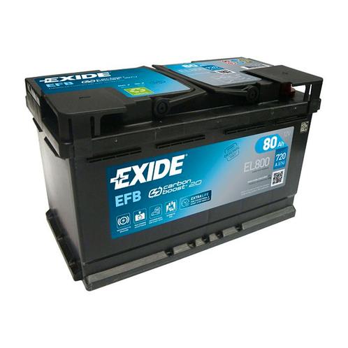 Exide EFB 12V 80Ah - Loodzuur - Startaccu - EL800, Watersport en Boten, Bootonderdelen, Nieuw