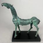 Robert Dyrcz - sculptuur, The horse (bronze, unique) - 24 cm, Antiek en Kunst