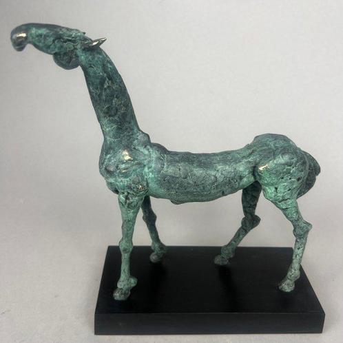 Robert Dyrcz - sculptuur, The horse (bronze, unique) - 24 cm, Antiek en Kunst, Curiosa en Brocante
