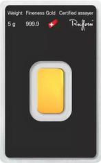 5 gram - Goud .999 - Argor-Heraeus, Switzerland - Verzegeld, Postzegels en Munten, Edelmetalen en Baren
