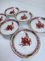 Herend - Bord (6) - Porselein - Mini, Apponyi oranje