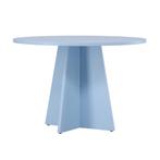 *WOONWINKEL* Ronde Eettafel Met Kruisvoet Blauw, Verzenden, Nieuw